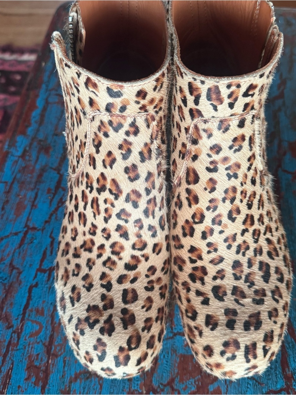 Swedish Hasbeens leopard ankle boots
